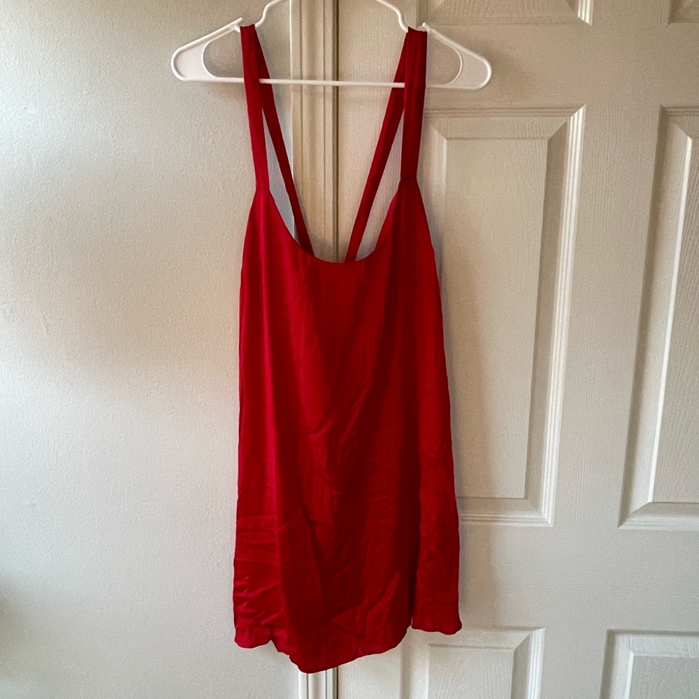 Red Free People Slip Dress